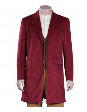 Martin Freeman The Hobbit Maroon Coat |Bilbo Baggins Maroon Coat